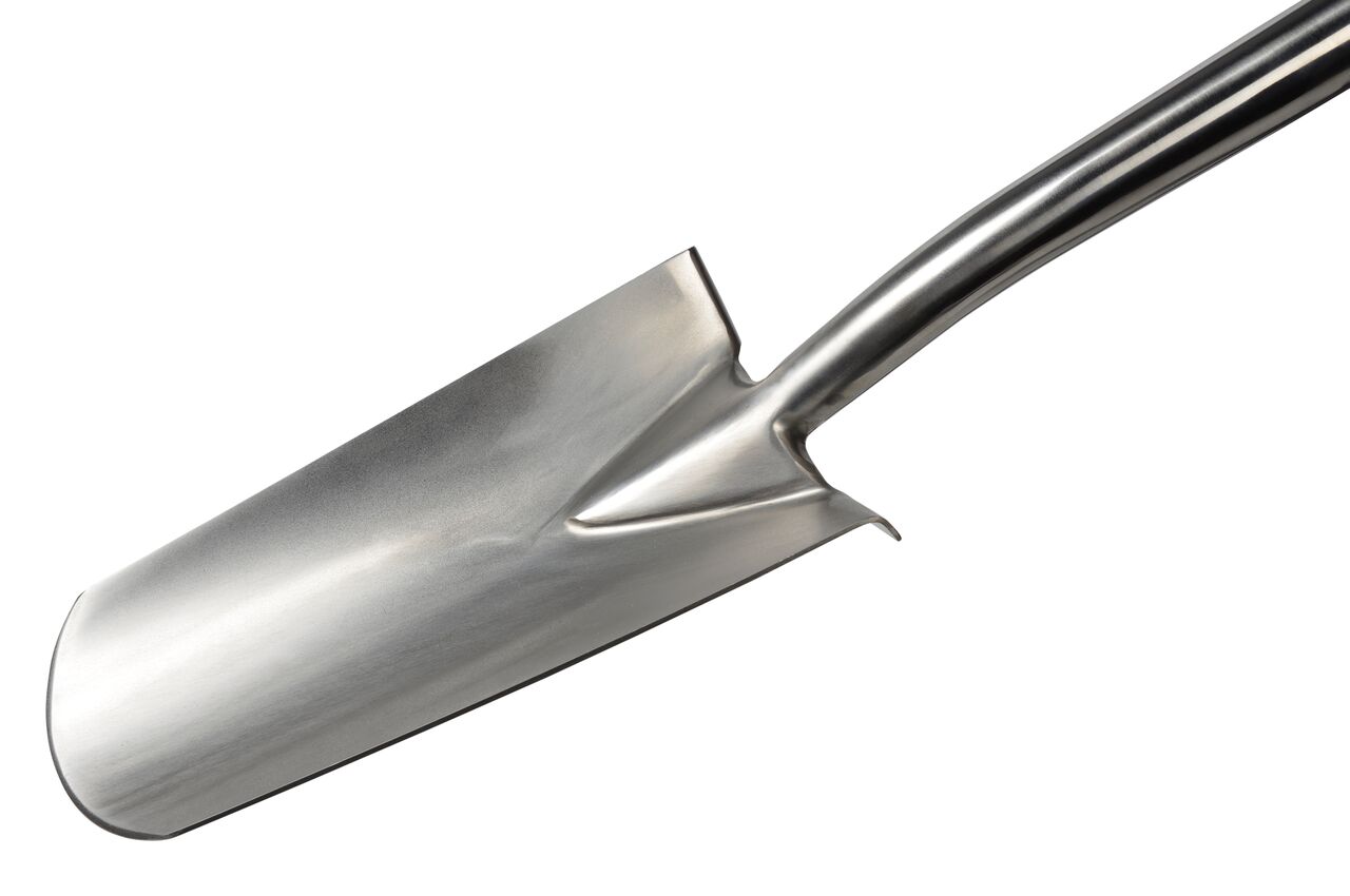 Das Blatt des Burgon & Ball Pflanzspatens