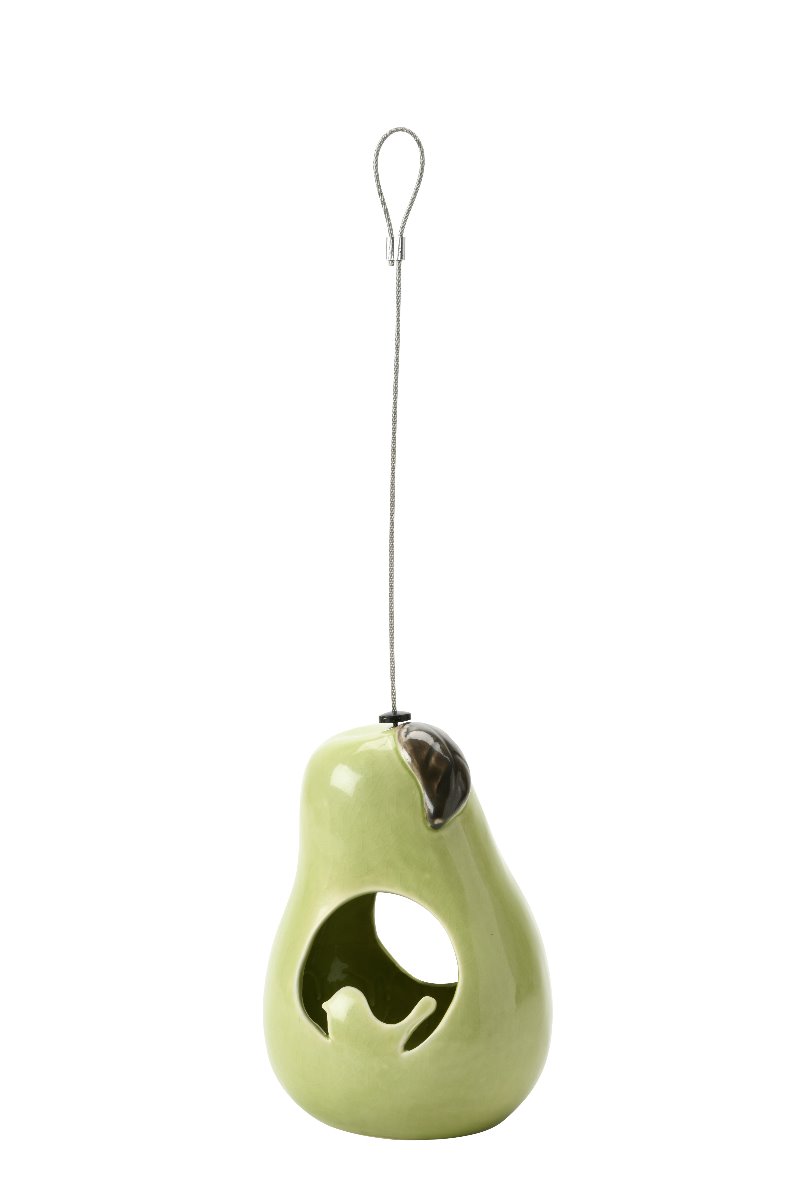 Sophie Conran Vogelfutter Körnerhäuschen aus Keramik, Design Birne