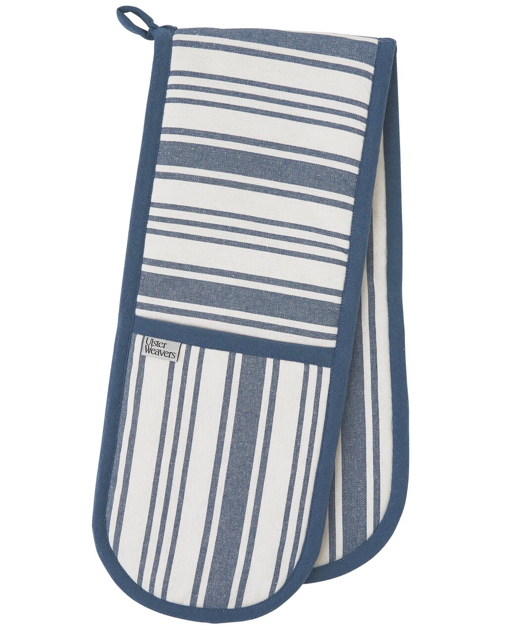 Jeansblaue Streifen - Denim Stripe | Backofenhandschuh von Ulster Weavers
