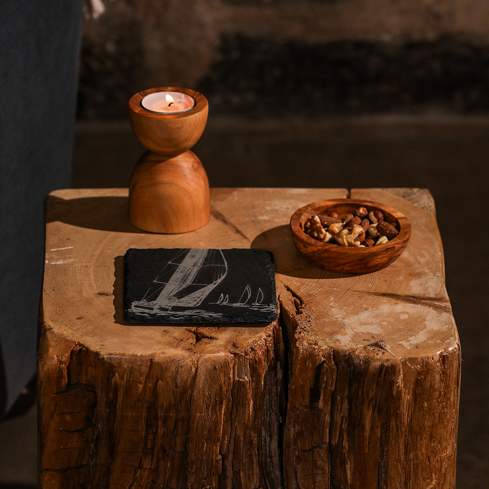 Edle Schiefer-Glasuntersetzer | von Selbrae House | Schottland