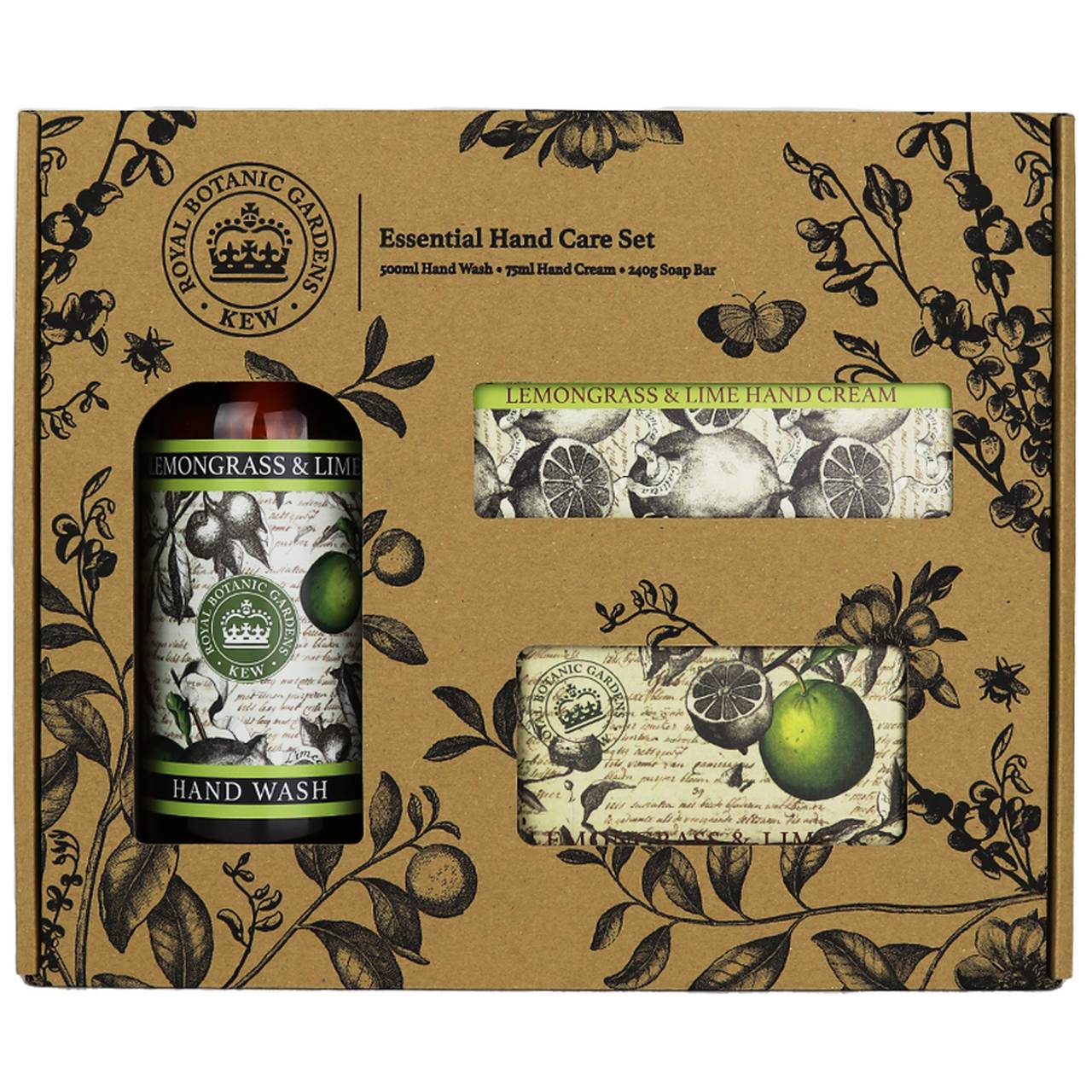Geschenkbox Zitronengras & Limette | The Englisch Soap Company & Royal Botanic Gardens, Kew