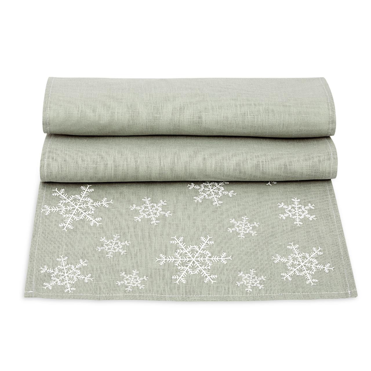 Tischläufer Schneeflocke 35 x 180 cm