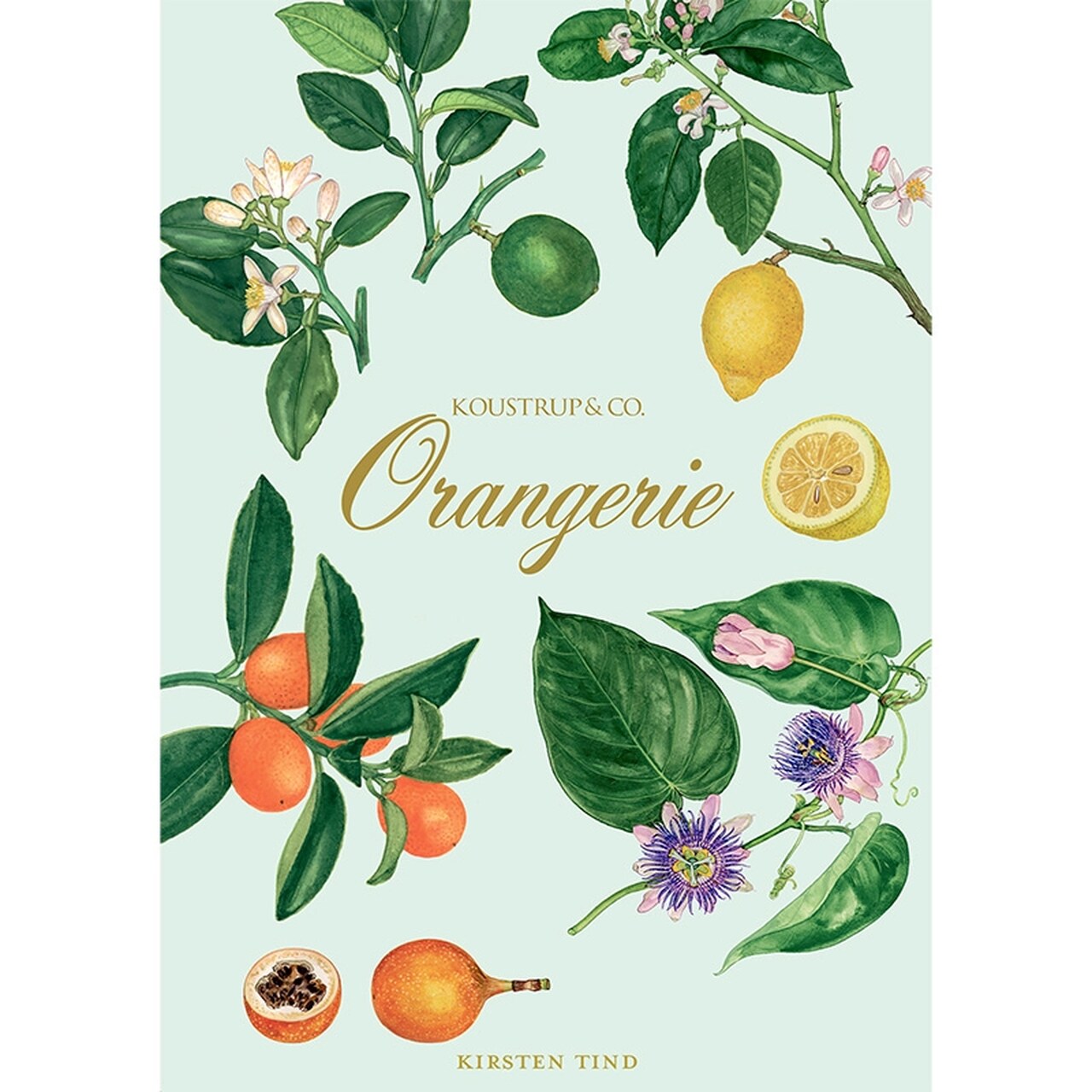 Die Vorderseite der Orangerie-Mappe mit einem Auszug der Illustrationen | von Koustrupco | Umweltfreundlich hergestellt in Europa