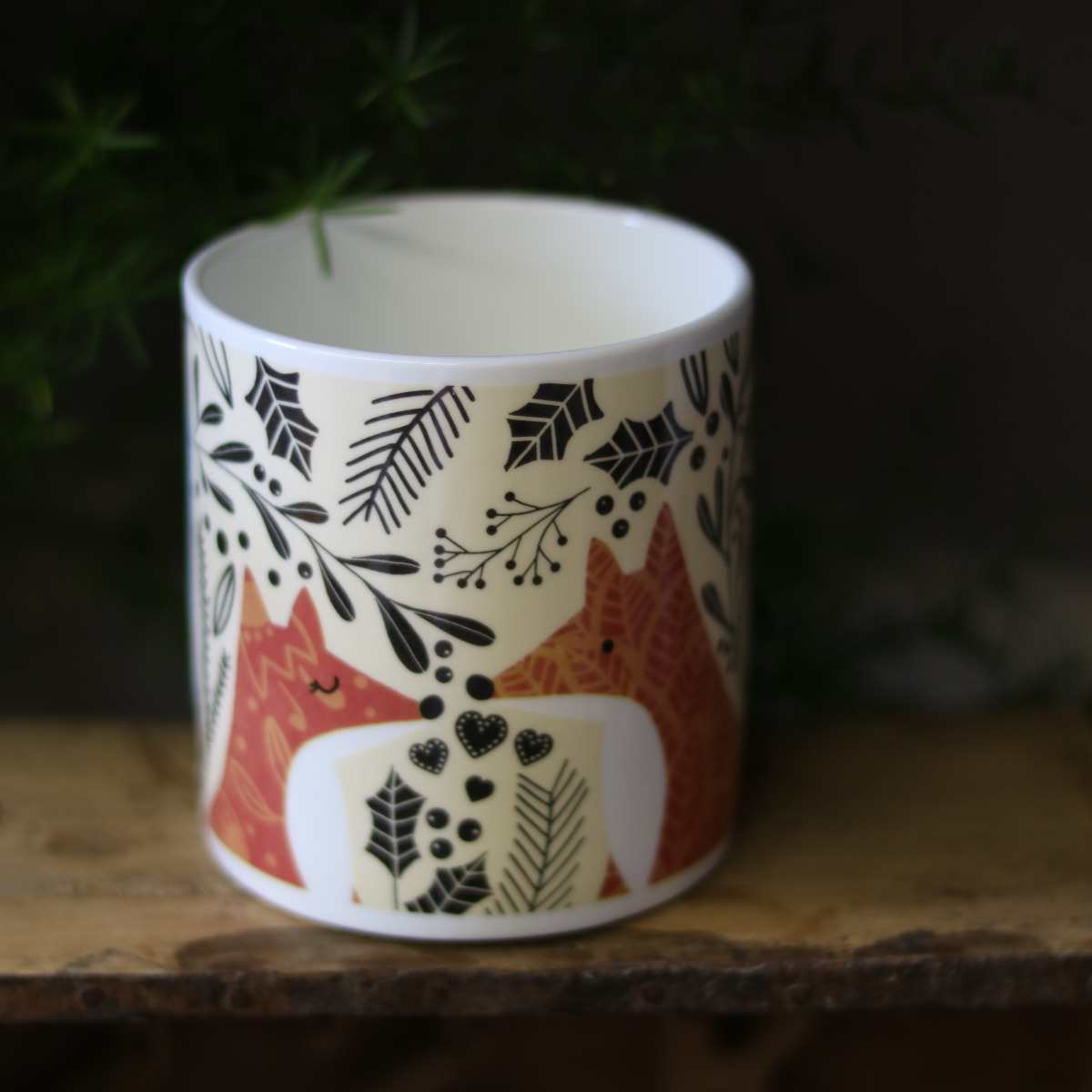 Weihnachtstasse 'Füchslein'