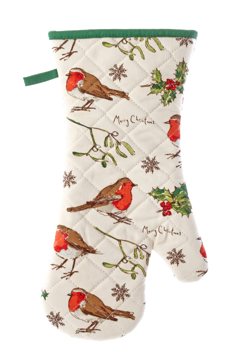 Ofenhandschuh von Ulster Weavers, Design Rotkelchen
