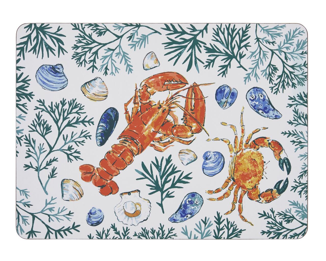 Meeresfrüchte | Platzset bestehend aus 4 Stück