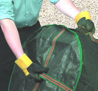 die Unterseite der Profi-Laubsäcke