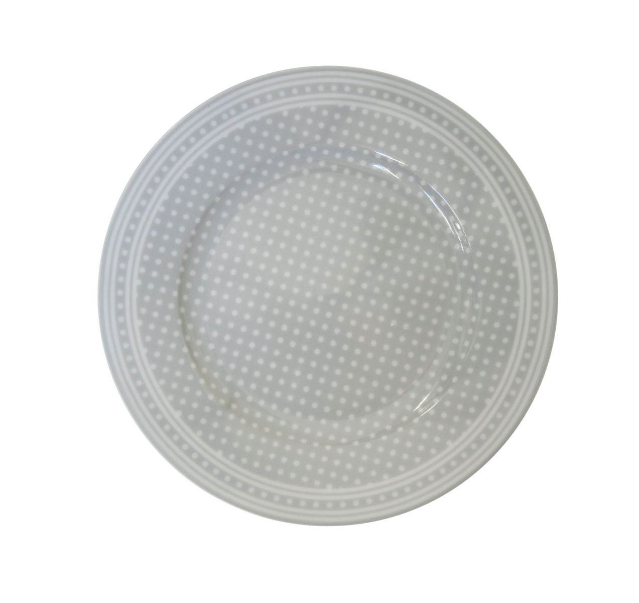 Dessertteller Mikro-Punkte, grau