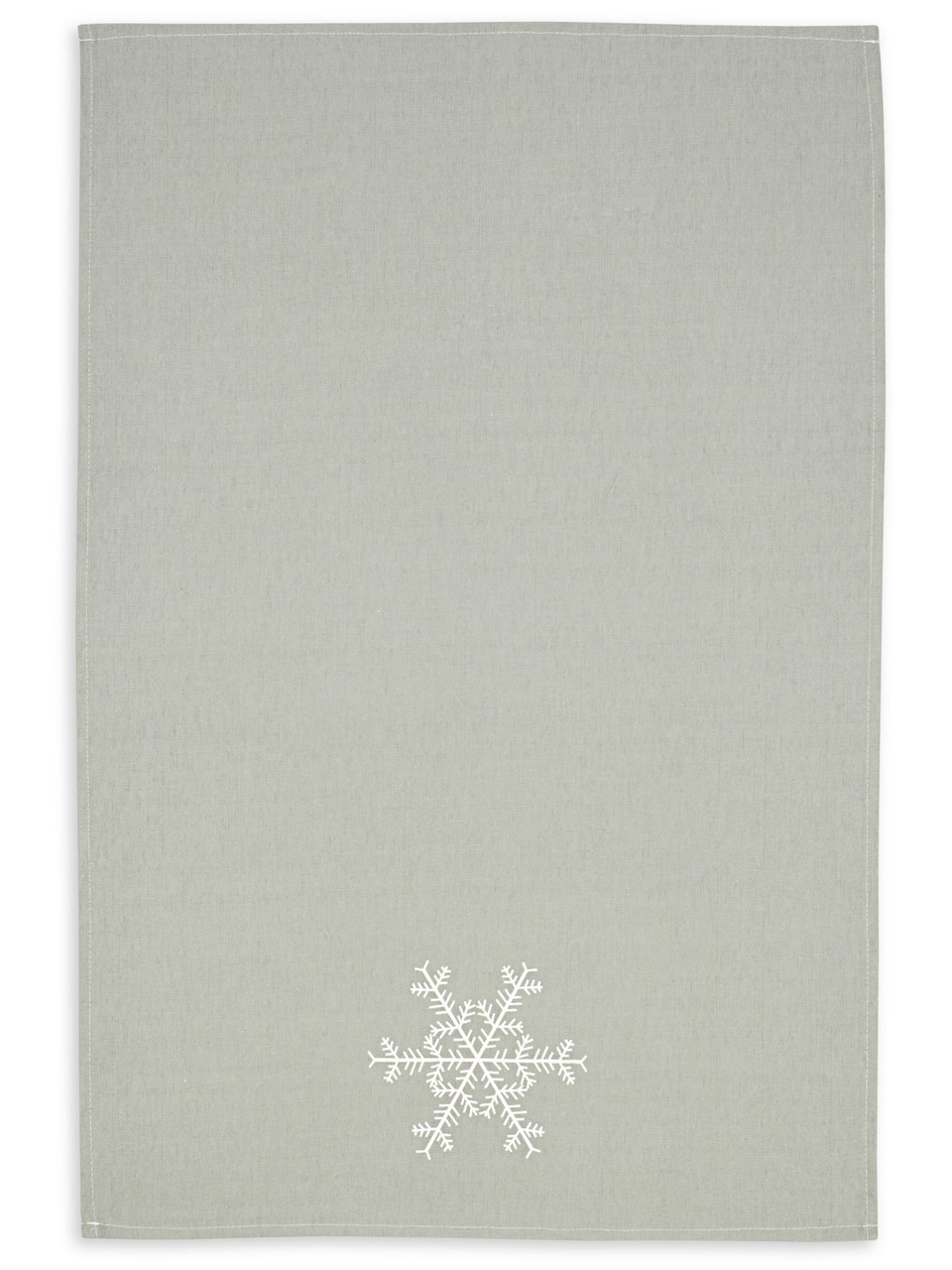 Geschirrtuch Schneeflocke, silber