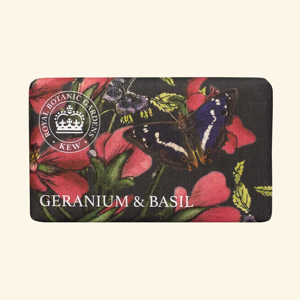 Kew Gardens Duftseife | Geranie & Basilikum | The English Soap Company