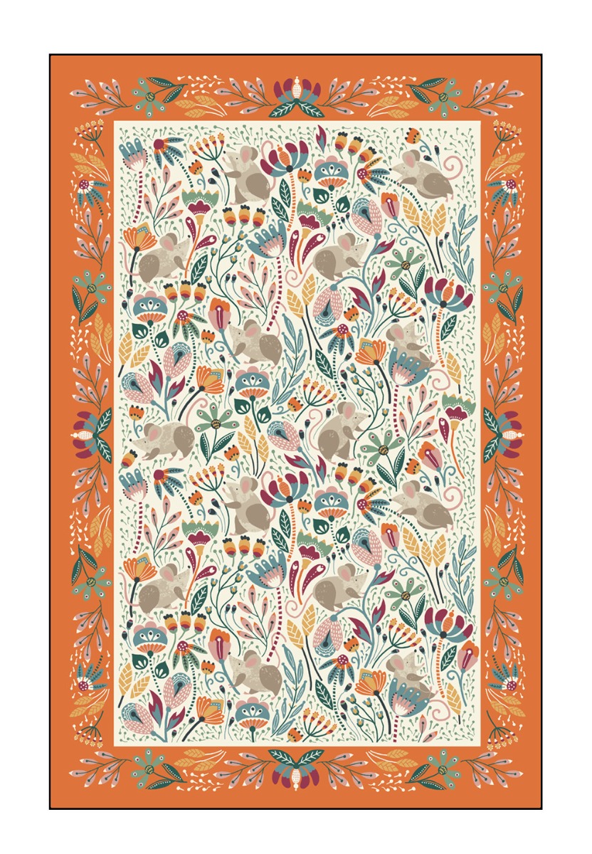 Baumwoll-Geschirrtuch Feldmaus, von Ulster Weavers