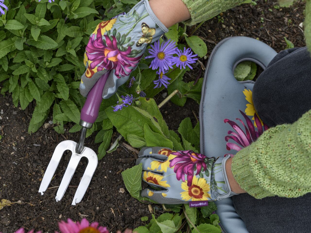 Sommeraster | Gartengabel & -handschuhe, Kniekissen