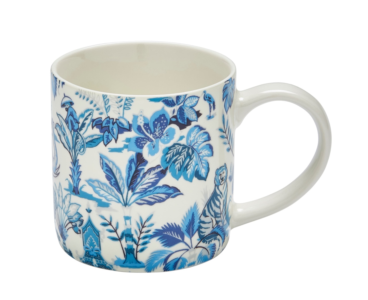 Bone China Porzellantasse 'India Blue' | von Ulster Weavers