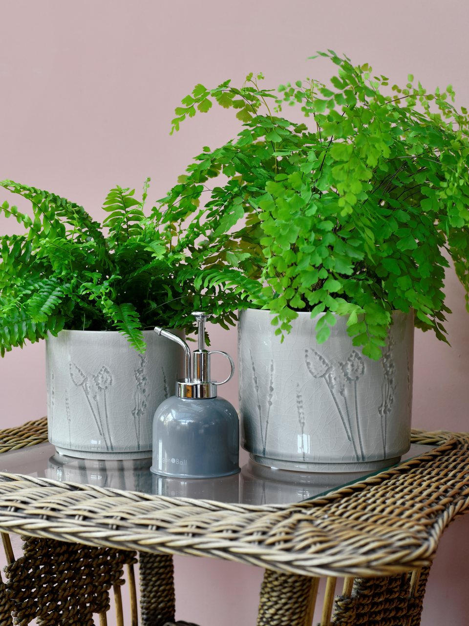 Indoor-Töpfe PROVENCE mit Feinzerstäuber in Dunkelgrau | von Burgon & Ball