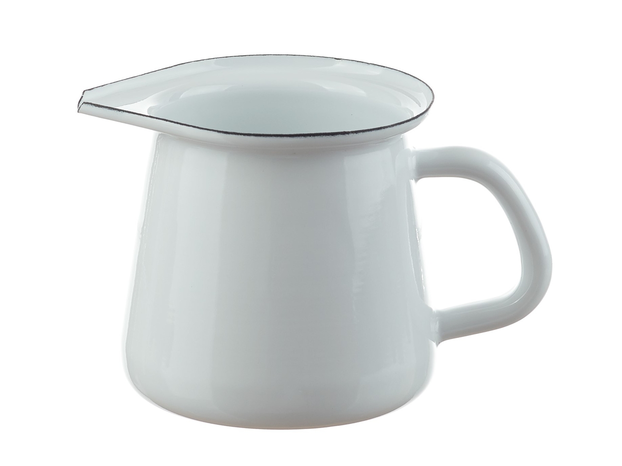 Emaille-Kännchen, weiß