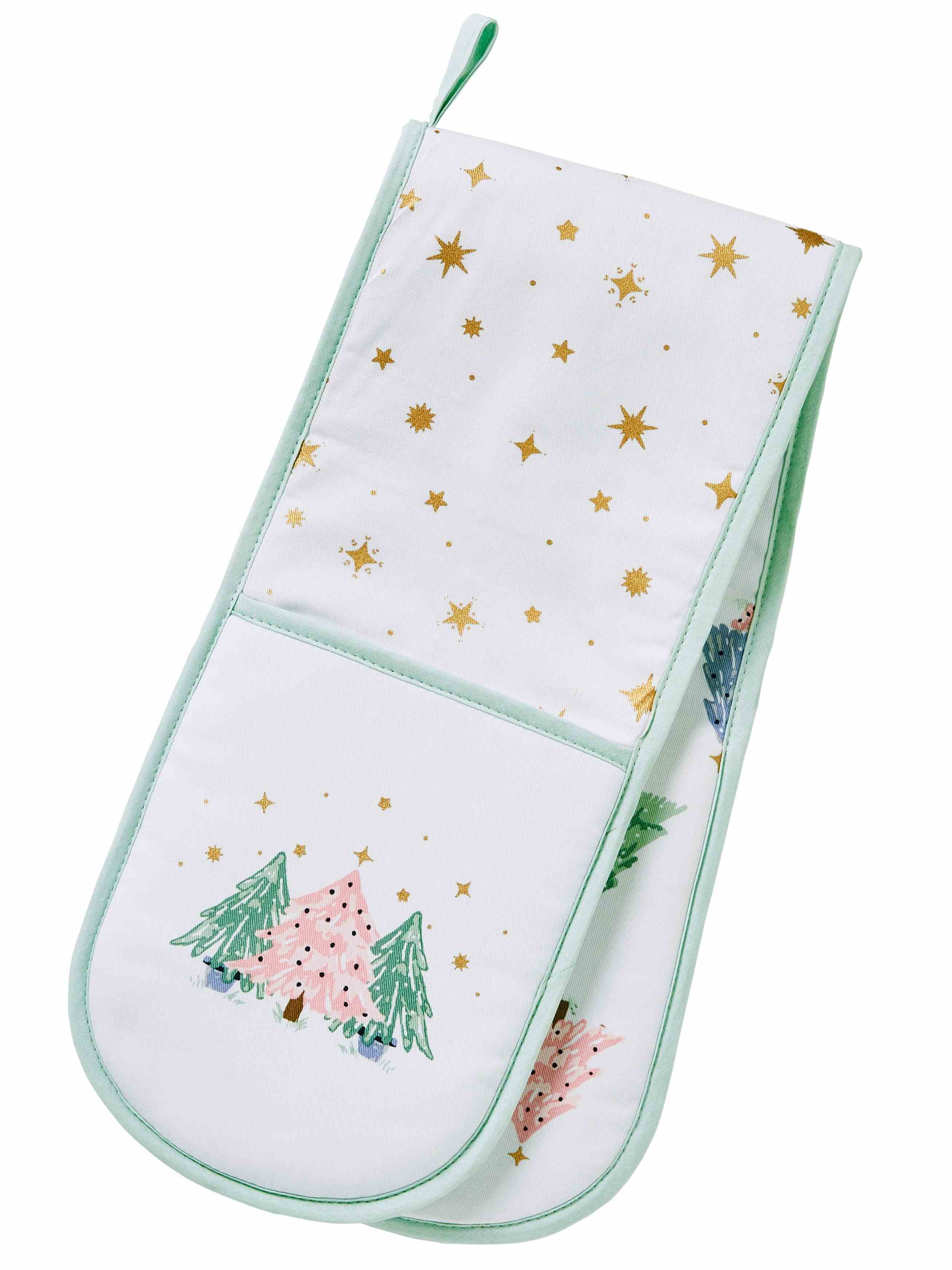 Weihnachts-Backofenhandschuh | Frosty Trees