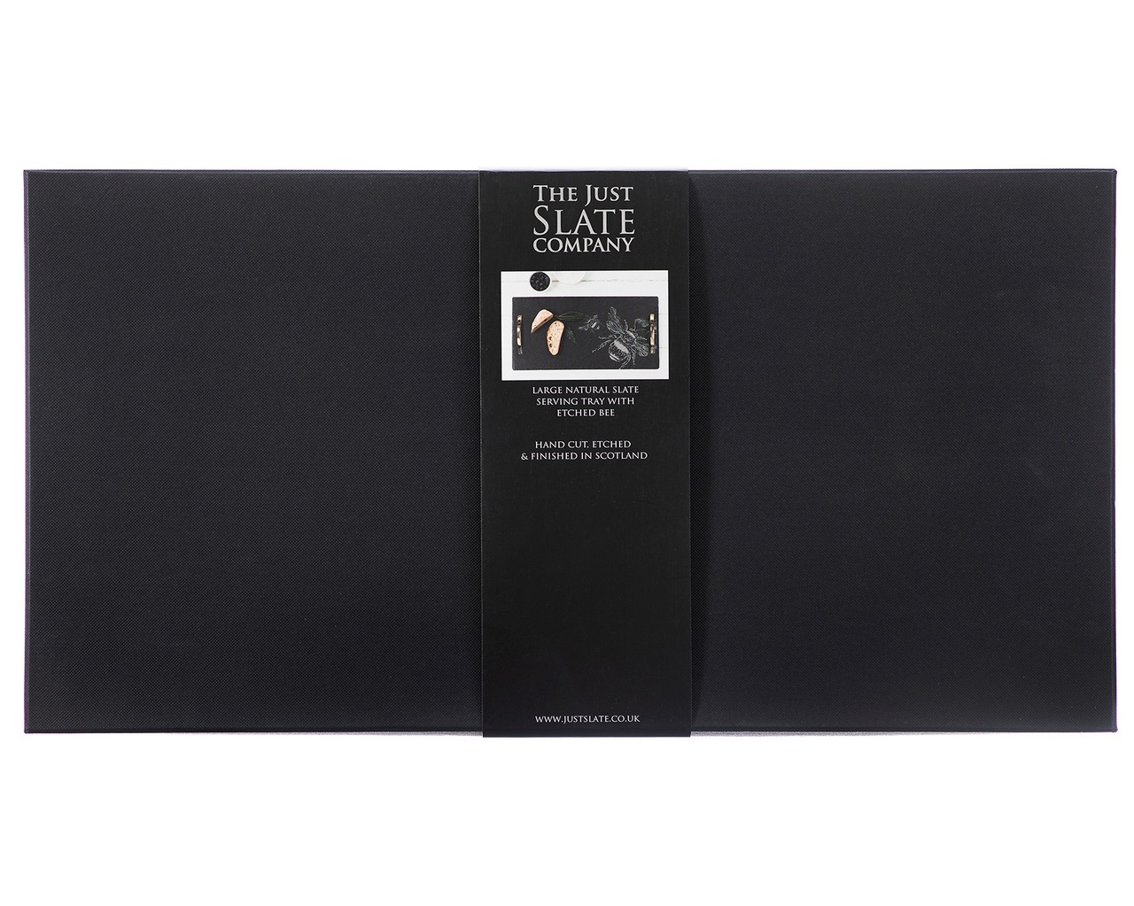 Biene | Serviertablett aus Schiefer, groß | Präsentbox