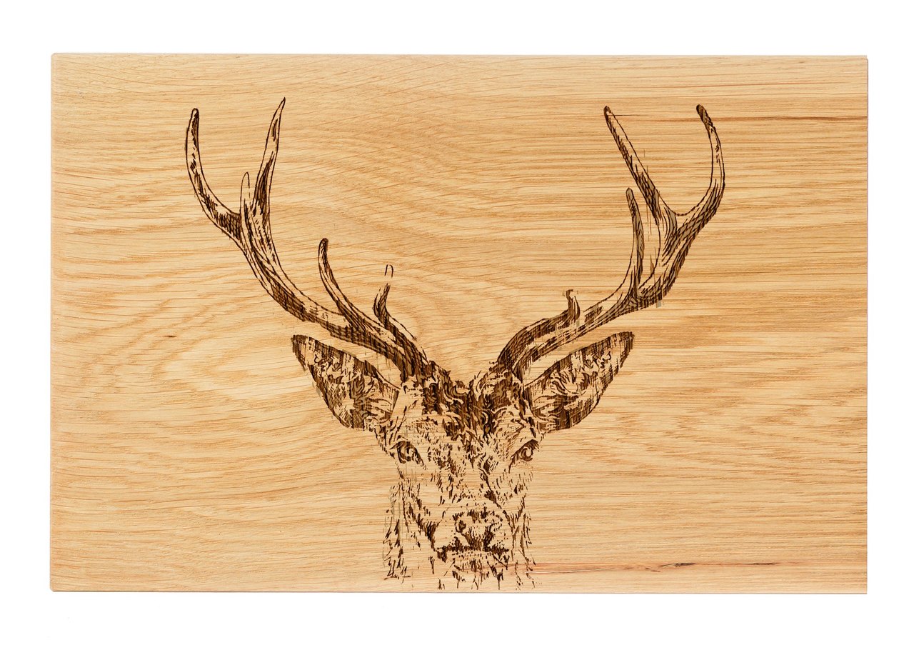 Hirschprinz | Schneide- und Servierbrett aus Eiche