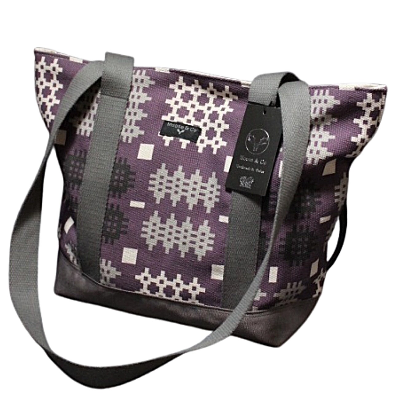 Schultertasche | walisische Taisserie | Purpur | von Moose & Co. | Wales