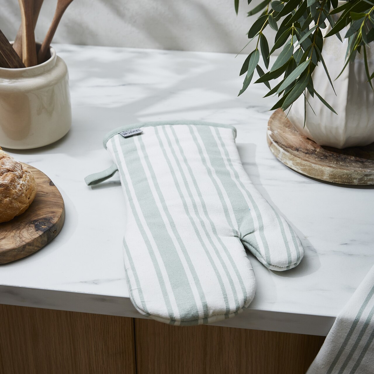 Ulster Weavers Ofenhandschuh | Sage Stripe Gauntlet