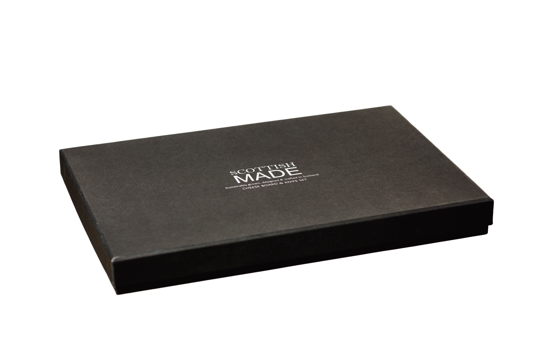 Präsentbox - Servierbrett mit Käsemesser