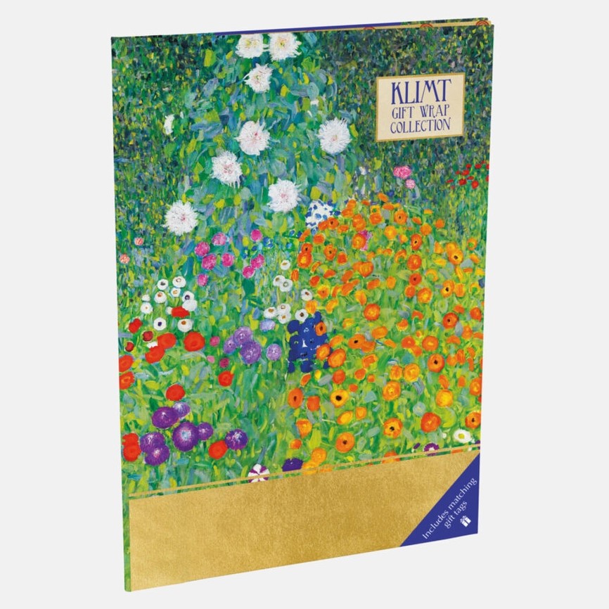 Geschenkpapier | Design Gustav Klimt - Die schönsten Blumen des Bauerngartens