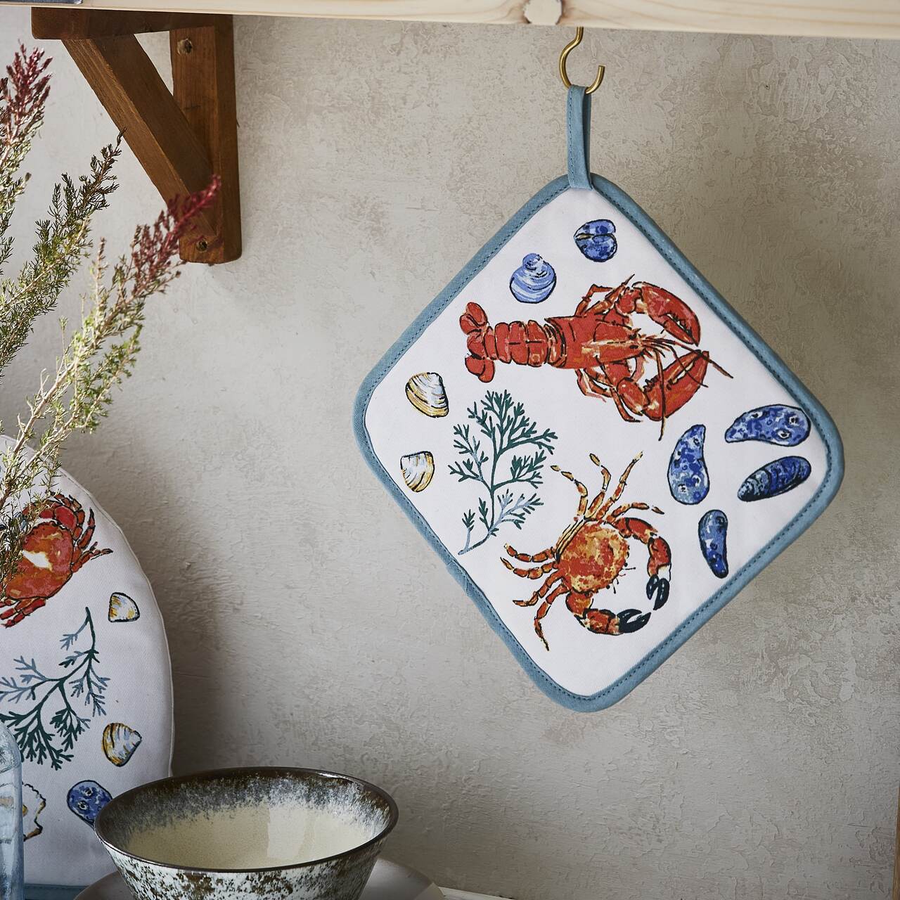 Ulster Weaves Topflappen, Design Meeresfrüchte