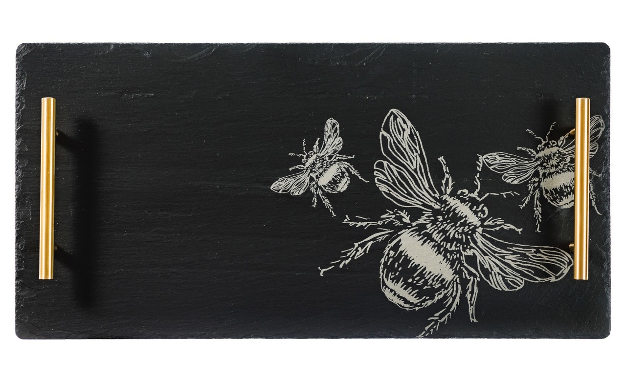 Großes Serviertablett, Motiv Biene