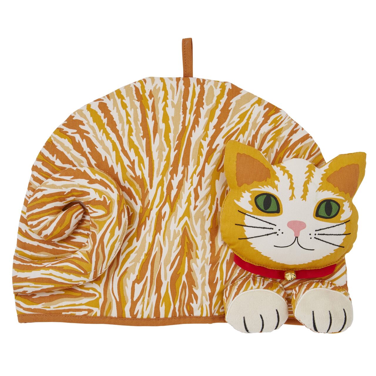 Dekorative Teehaube aus Baumwolle | Motiv Katze | Ginger Cat