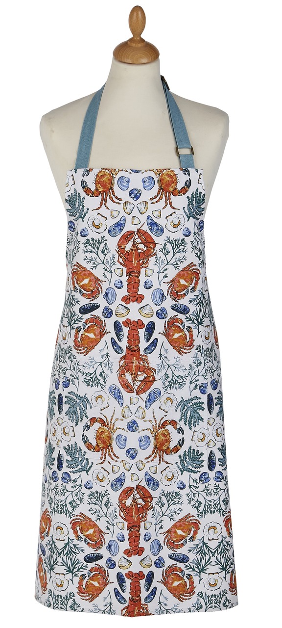 Ulster Weavers Baumwollschürze | Design Meeresfrüchte