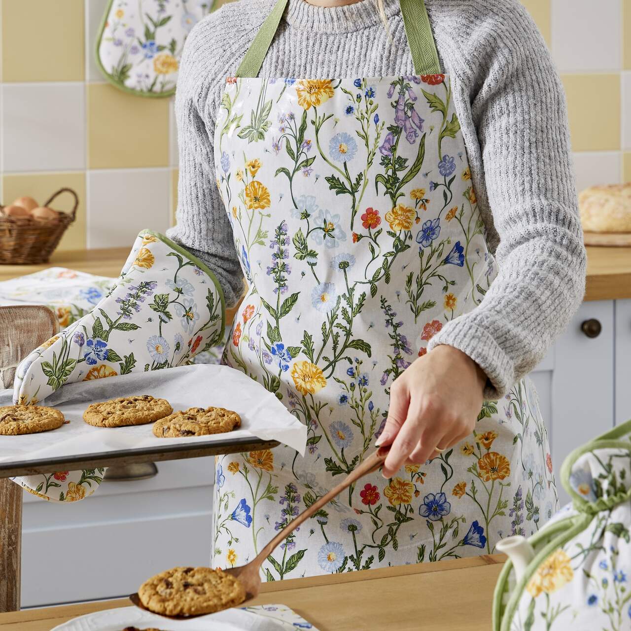 PVC-Schürze | Motiv Bauerngarten
