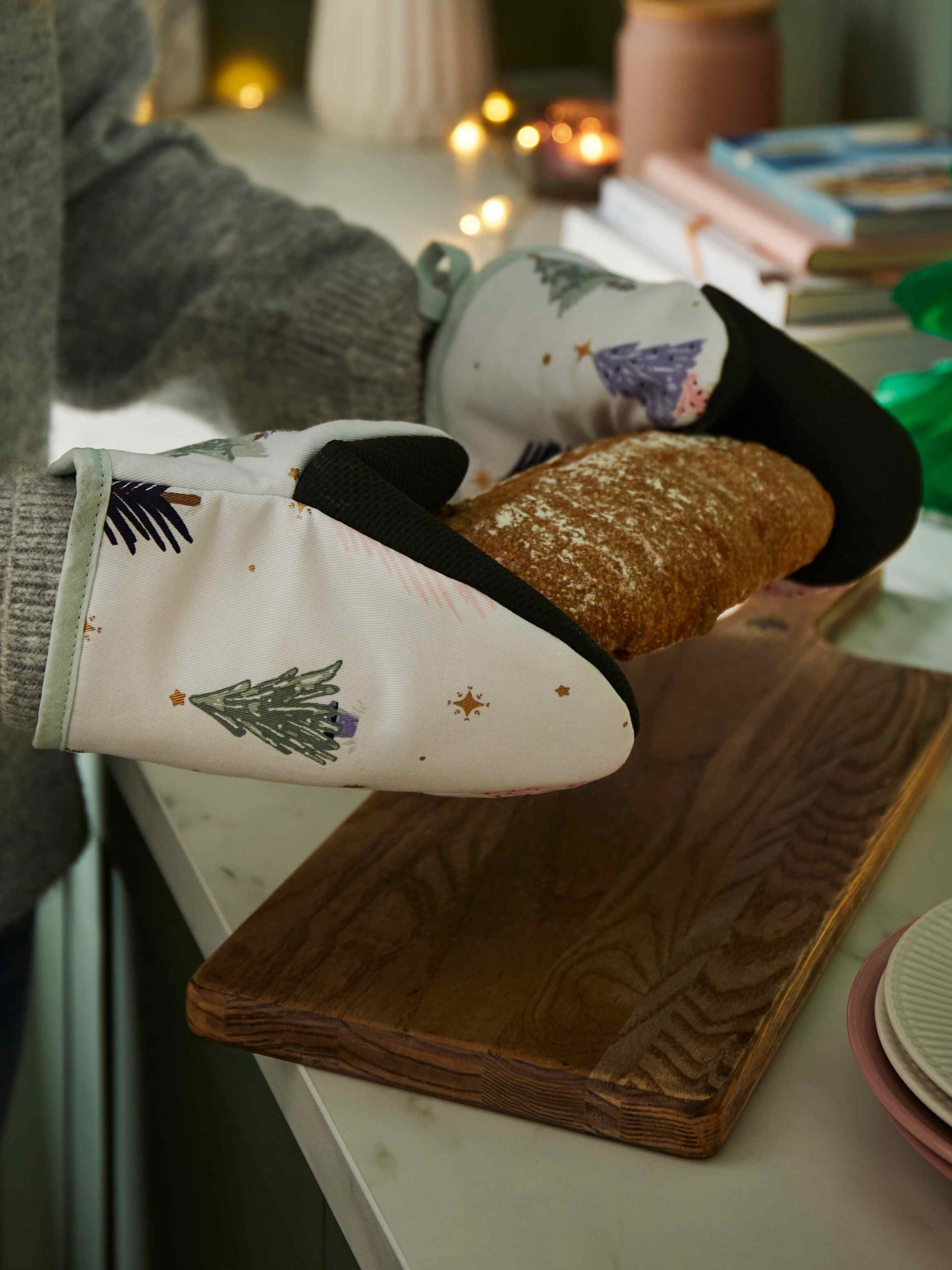 Topfhandschuhe | Frosty Trees | von Ulster Weavers