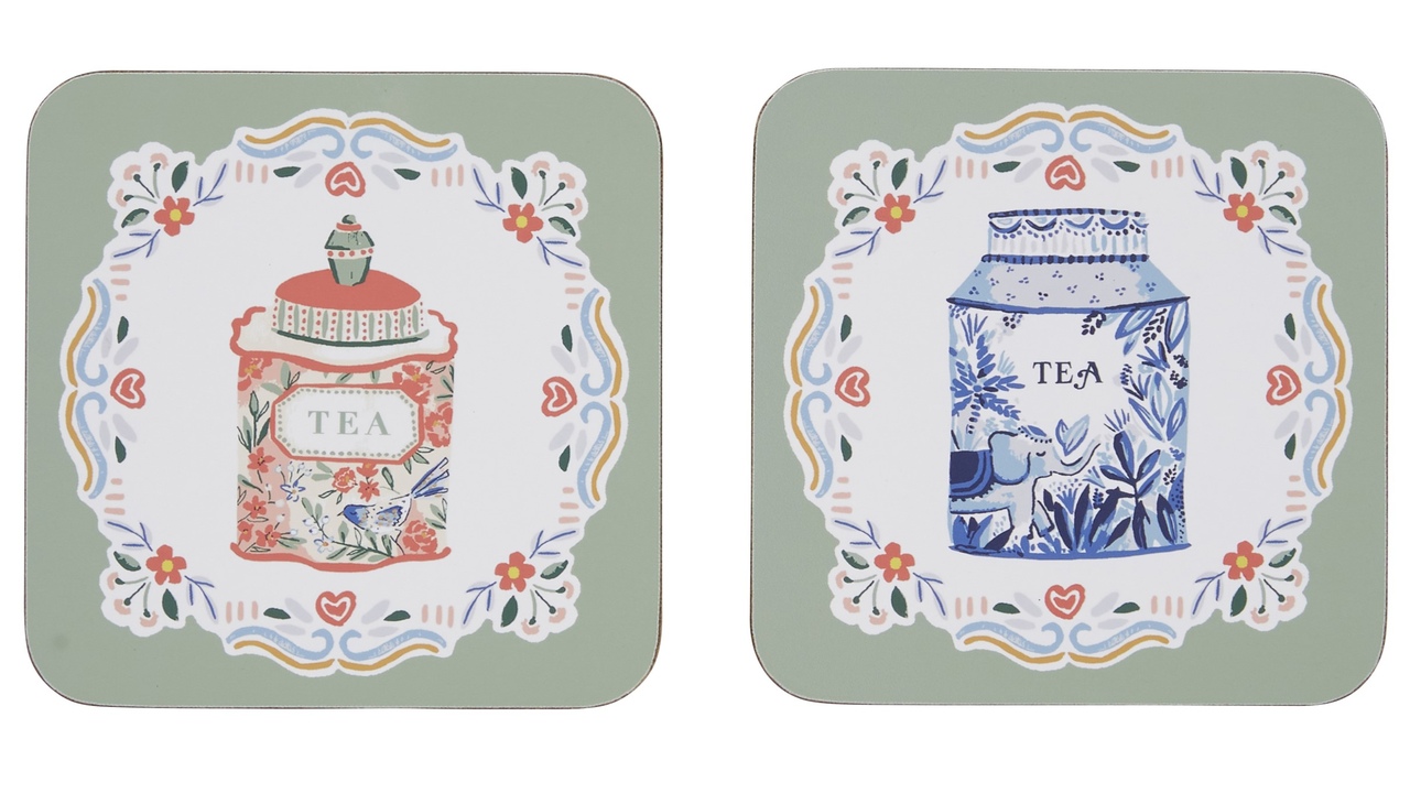 Teedosen | Untersetzer bestehend aus 4 Stück