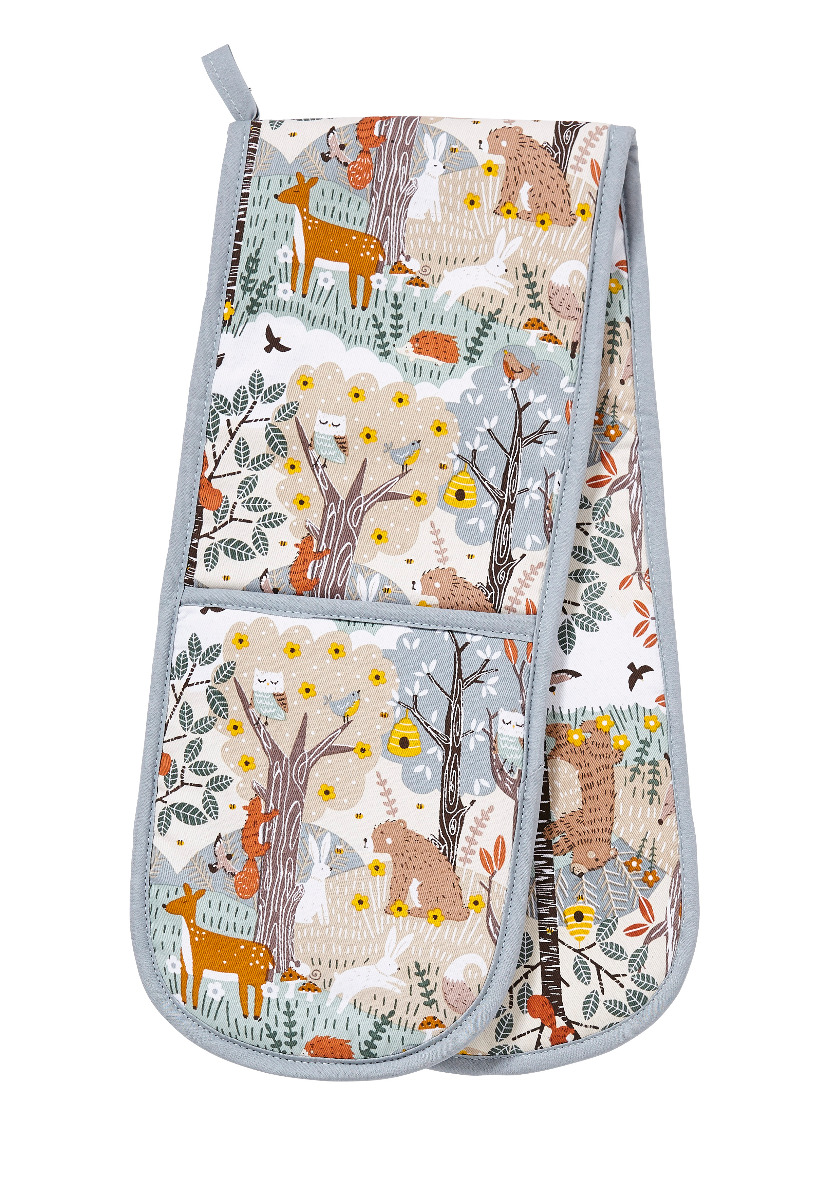 Ulster Weavers - doppelter Ofenhandschuh Waldtiere