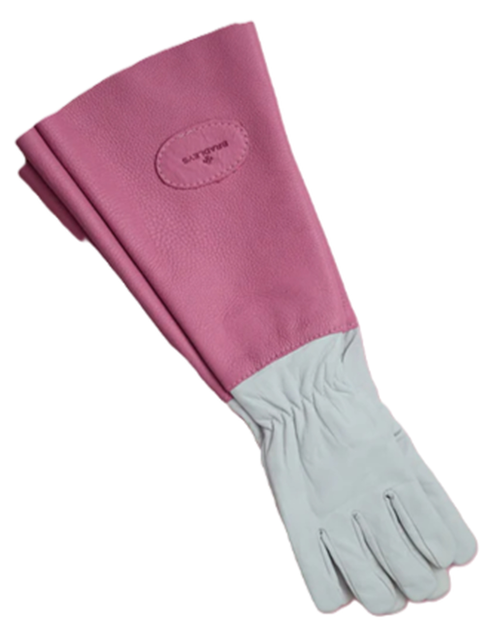 Bradleys Lederhandschuhe Anti-Brombeer |Hände weiß | Stulpen Pink | Handgefertigt in England