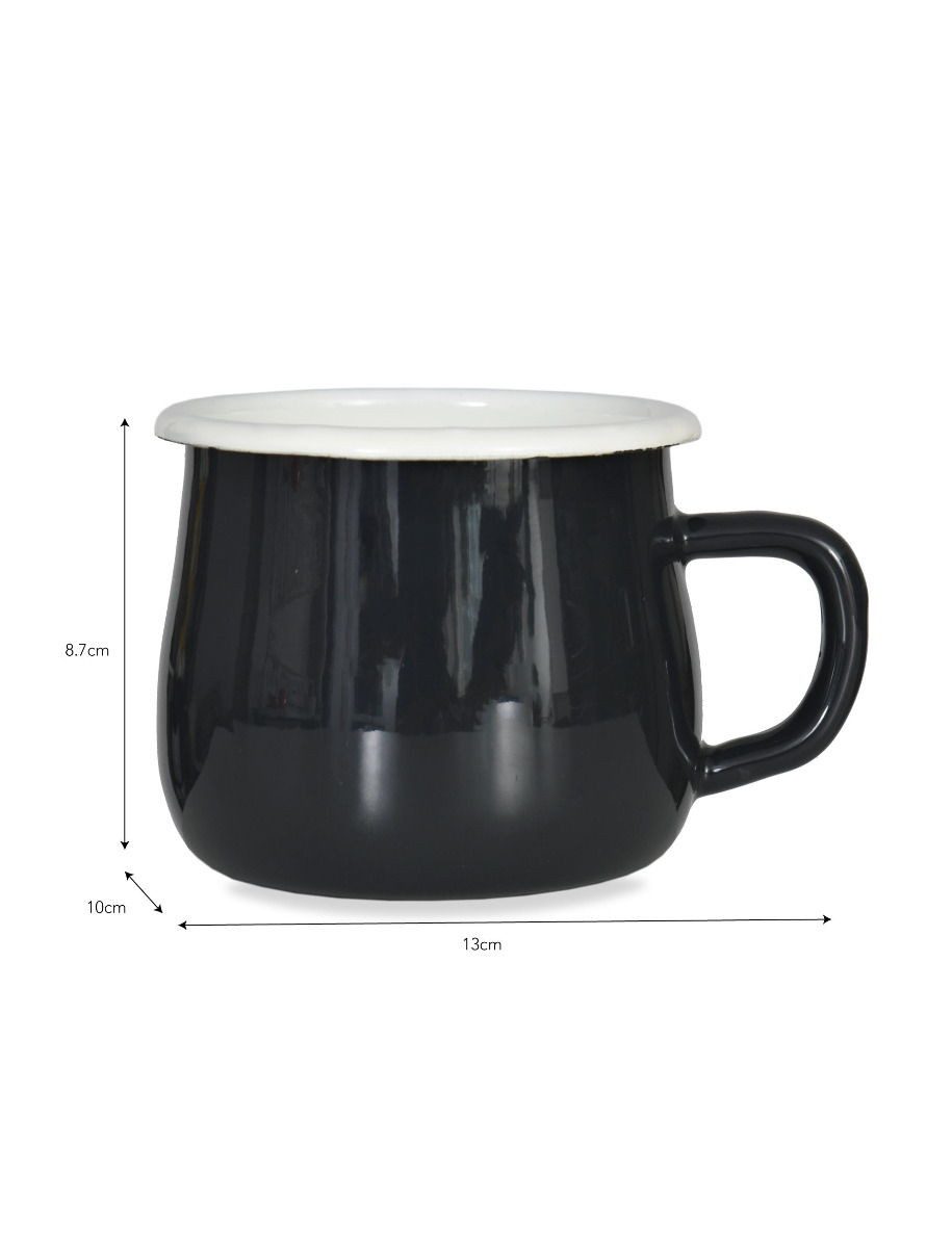 Big rounded Mug in Carbon