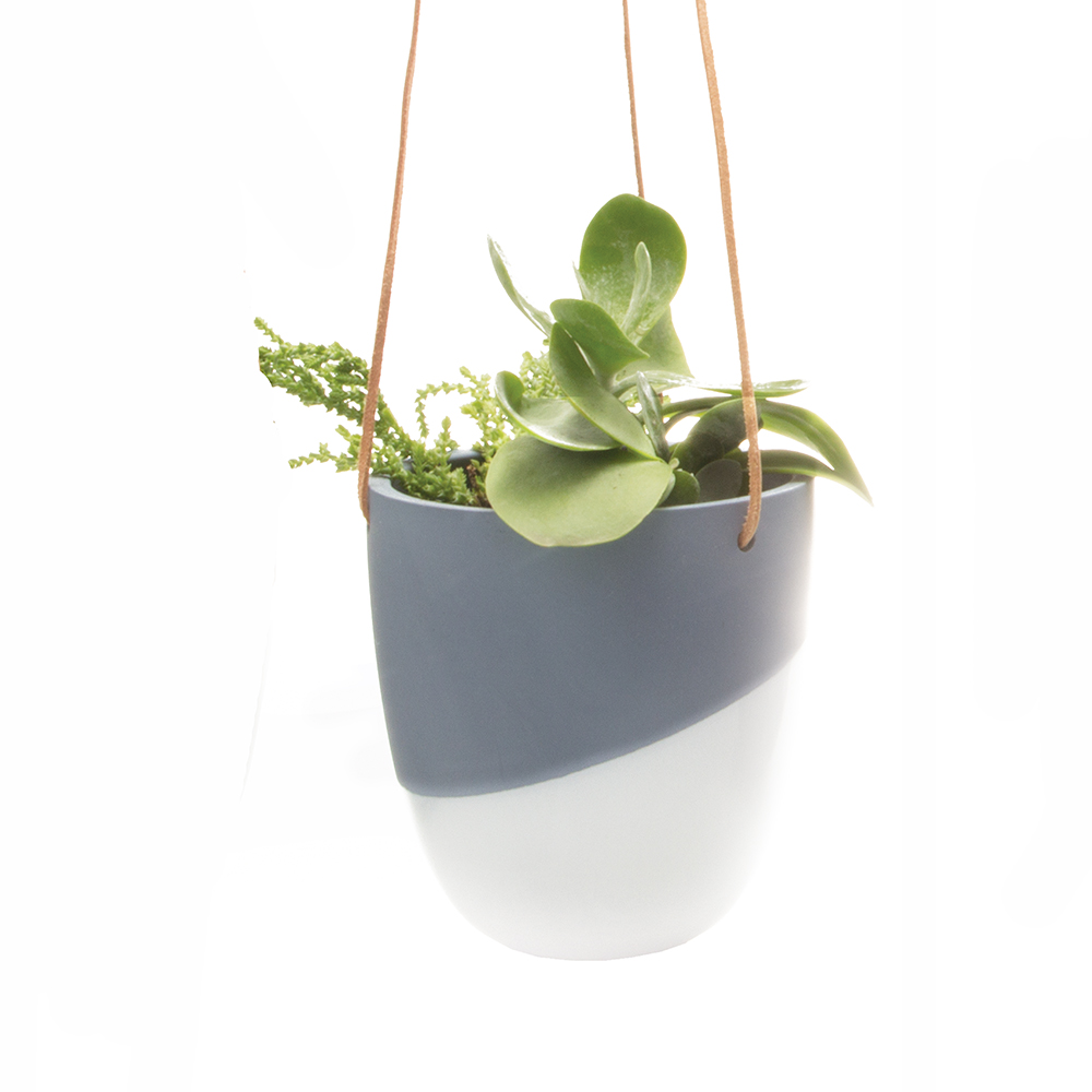 Hängetopf Bobbin Blau-Grau, von Chive