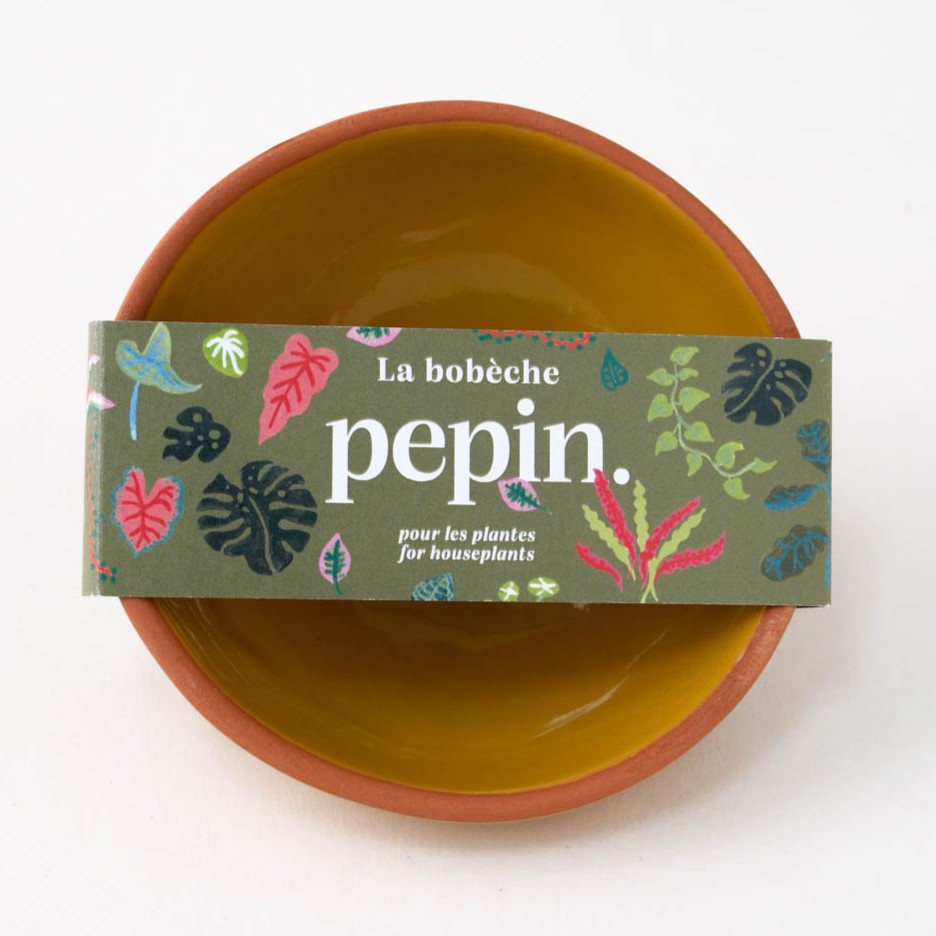 Pflanzen-Bobèche in senfgelb | von Pepin