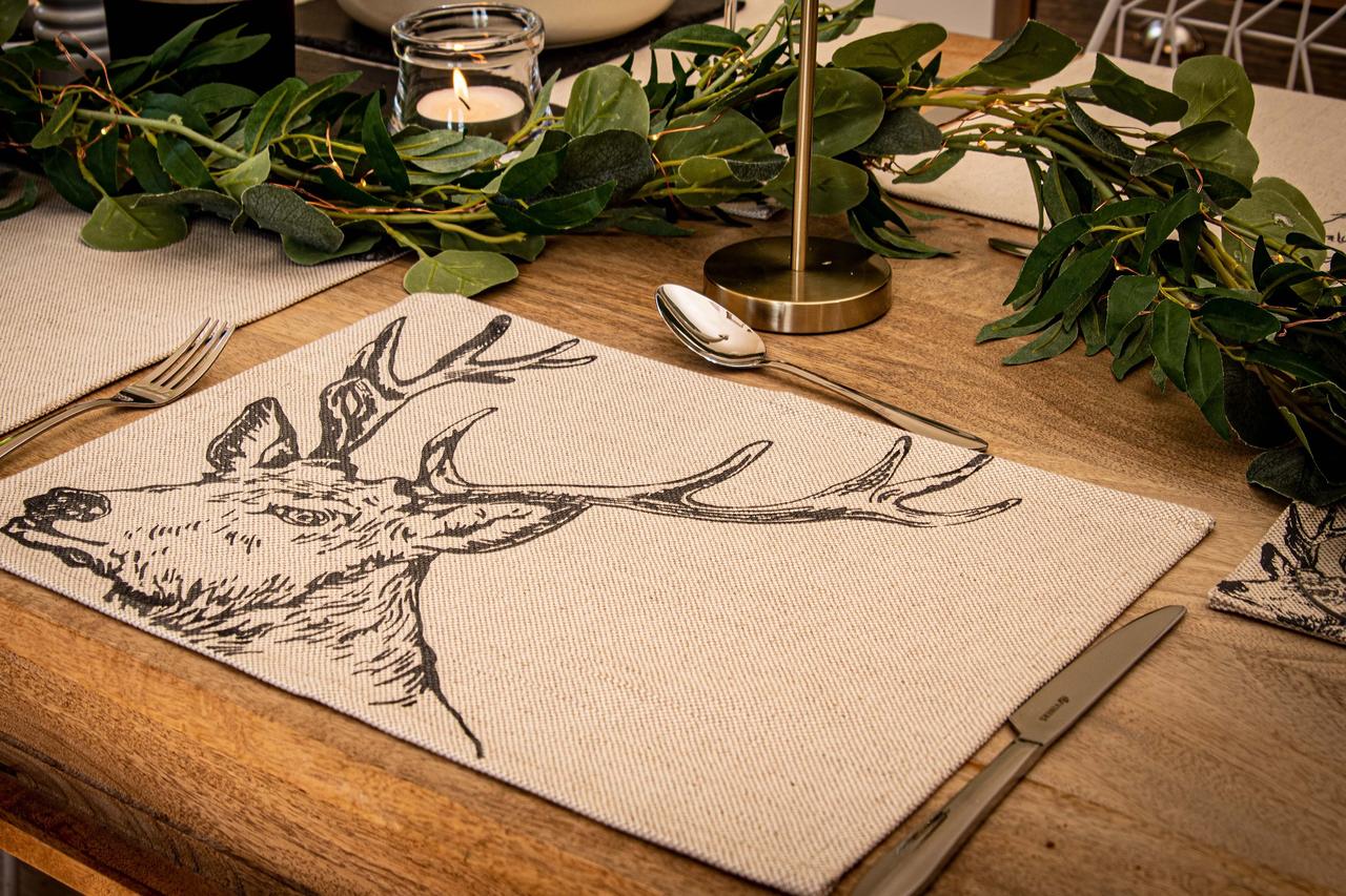 Platzset | Motiv Hirsch | The Linen Table