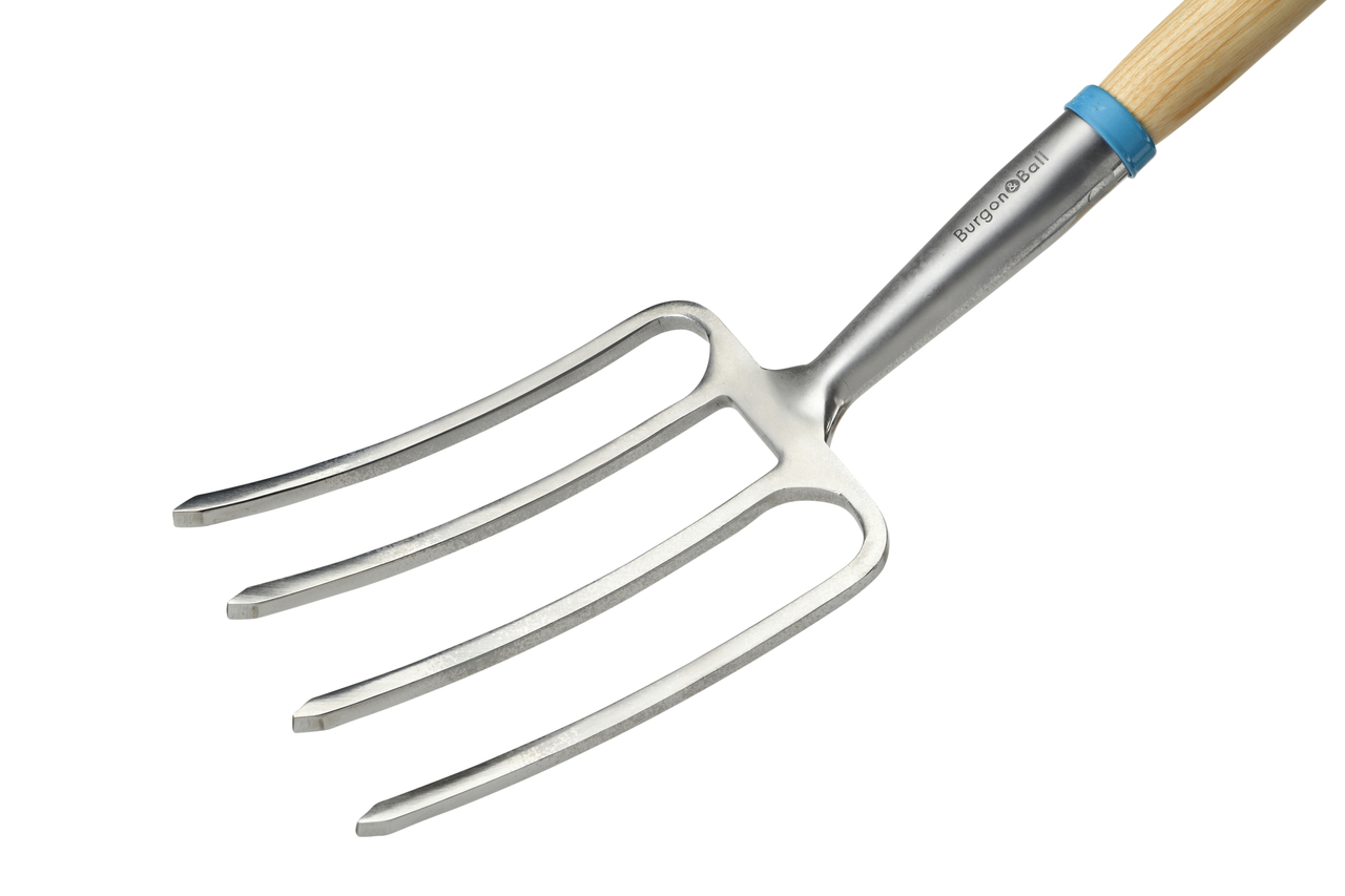 Grabegabel für Kinder | Werkzeug aus rostfreiem Edelstah, Stiel aus FSC©-zertifiziertem Hartholz