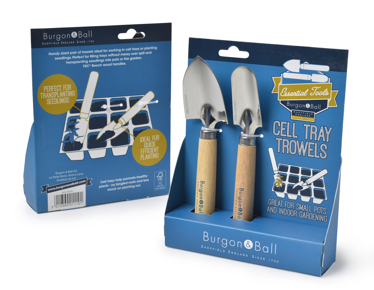 Mini-Pflanzkellen - Cell Tray Trowels - perfekt für Sämereien, zum Pikieren oder auch für Indoor-Gardening | aus England