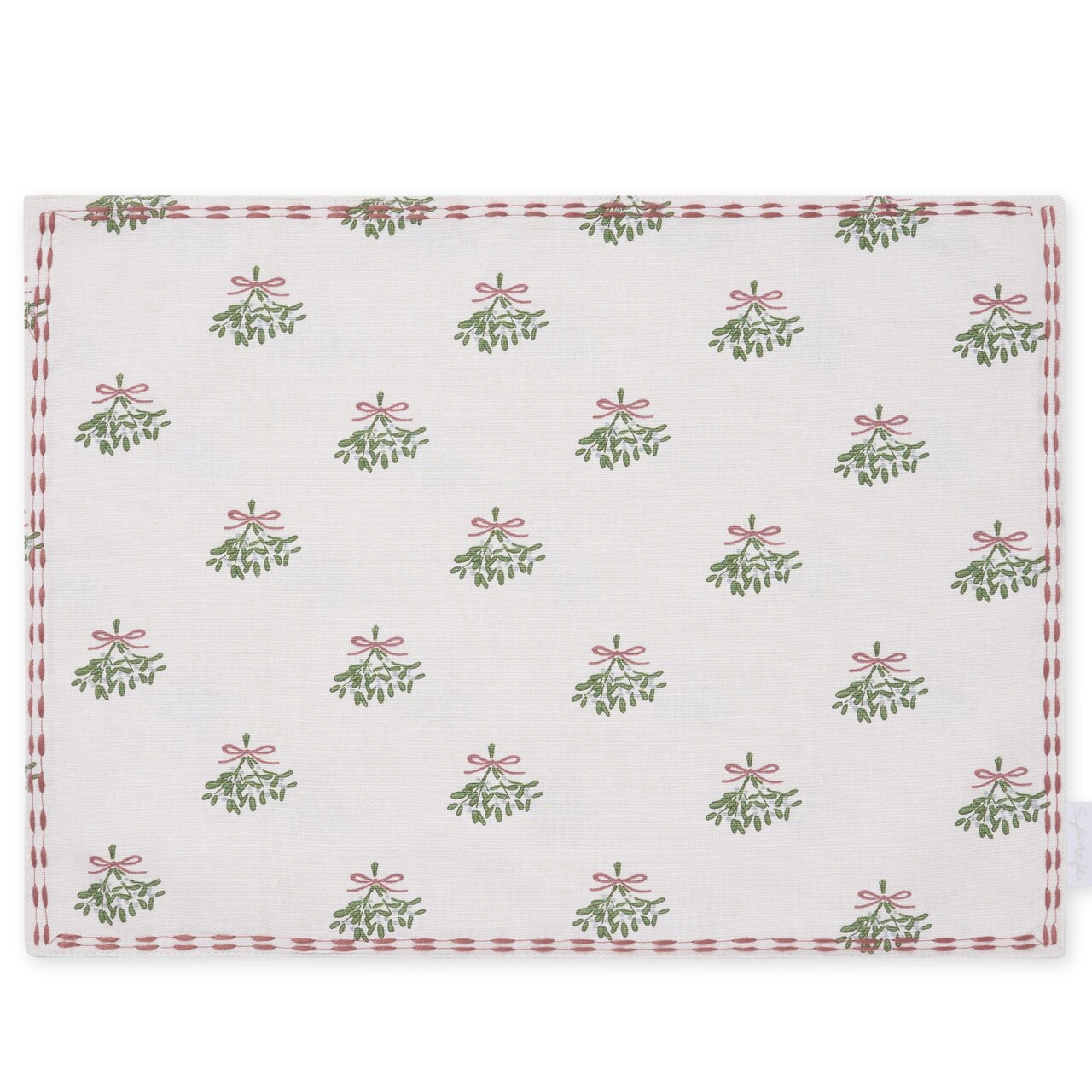 Weihnachtliches Tischset | Mistelzweig | 100 % Baumwolle | von Sophie Allport