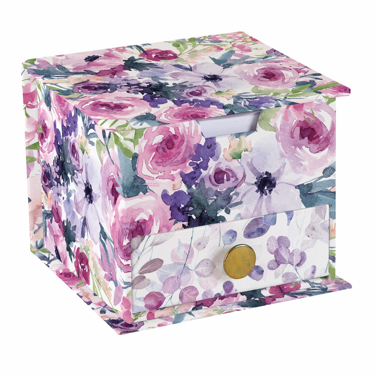 Memo-Würfel | Design Sinfonie in Flieder | aus England