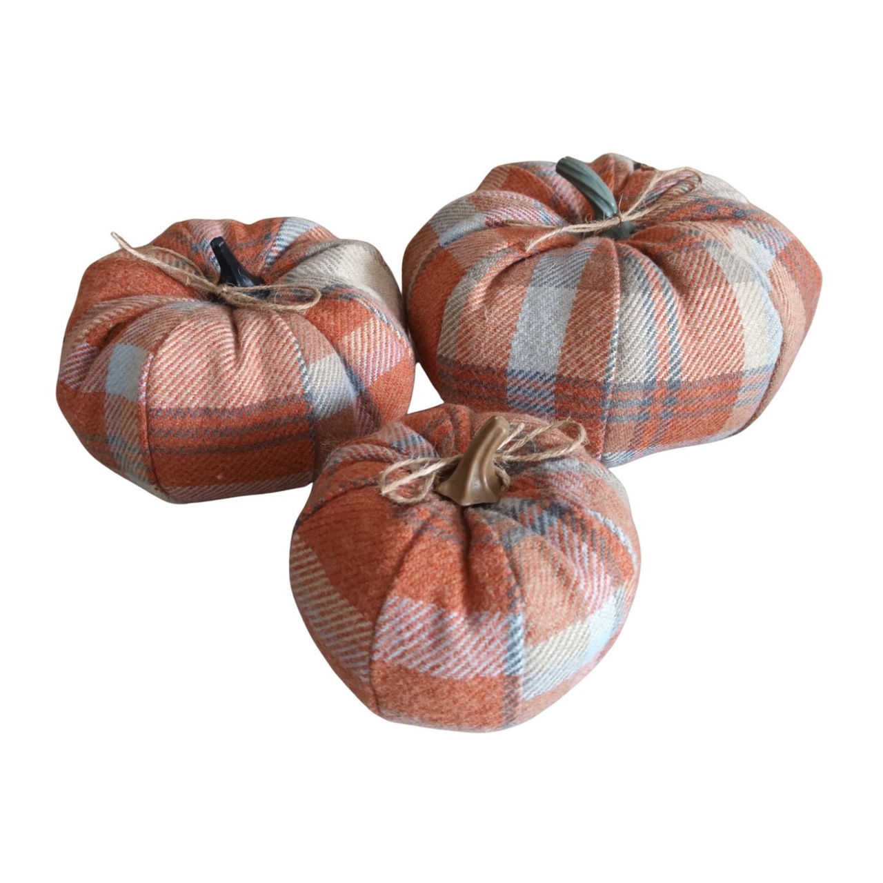 Stoffkürbis | Balmoral-Karos | handgefertigt von Moose & Co. | aus England