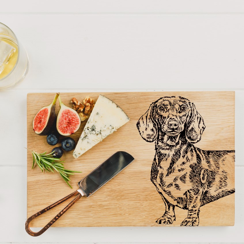 Dackel | Schneide- & Servierbrett aus Eiche