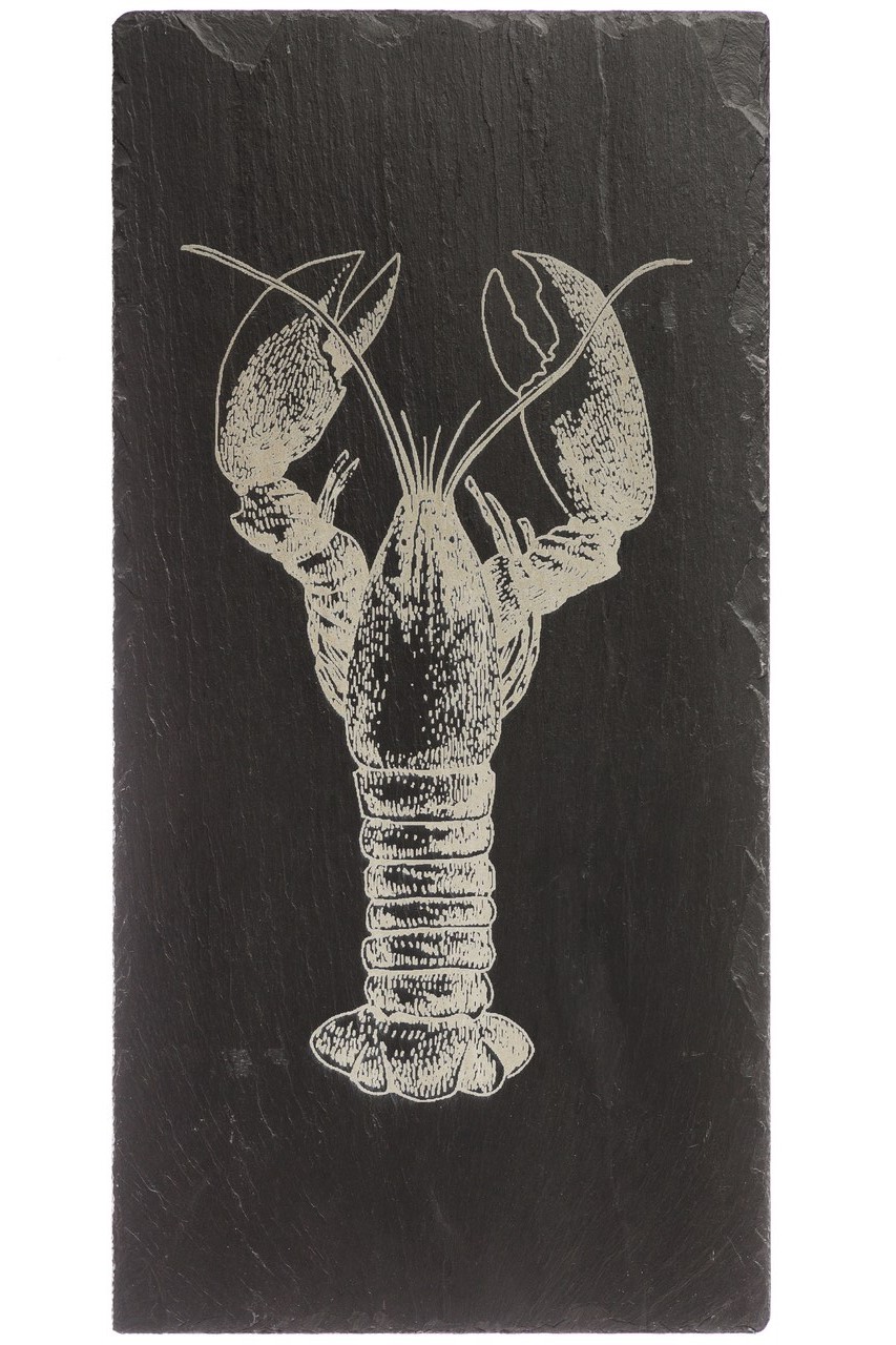 Servierplatte aus Schiefer | Motiv Hummer| Selbrae House