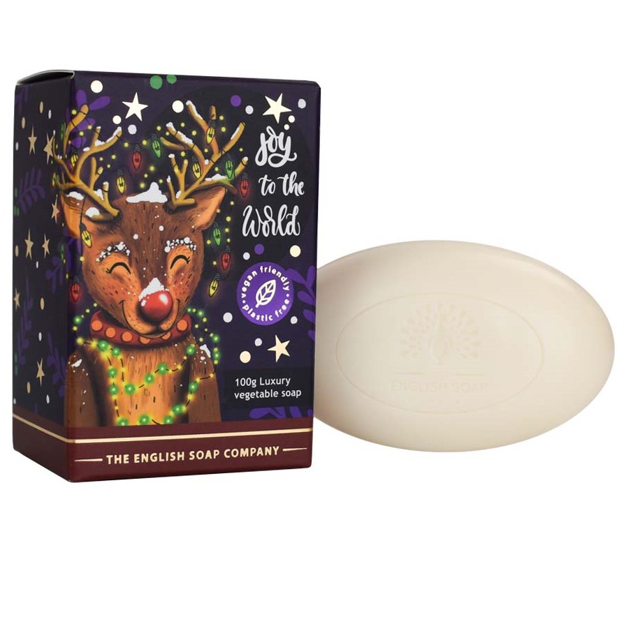 Weihnachtsseife 100g | Motiv Rentier | The English Soap Company