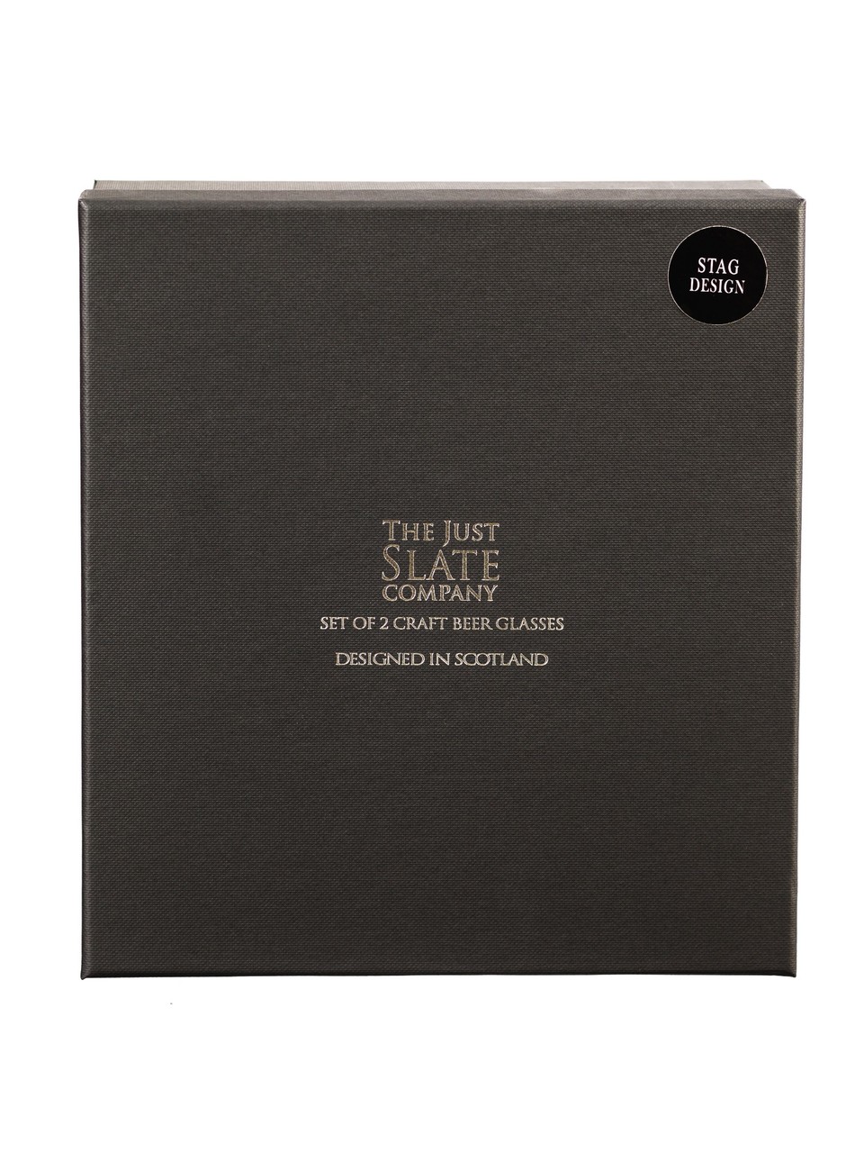 The Just Slate Company-Präsentbox der Craft Beer Gläser
