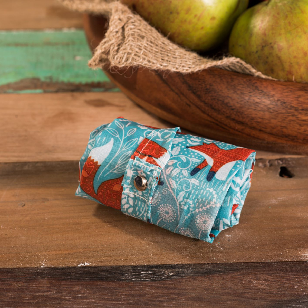 faltbarer Einkaufsbeute, Design Füchslein, von Ulster Weavers