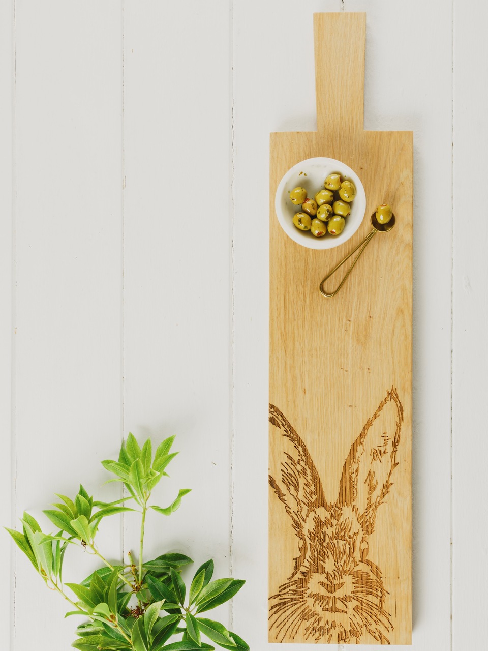 Hase | Long Paddle - Servierbrett aus Eiche